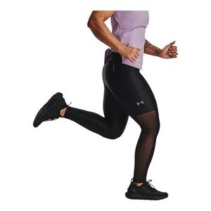 Under Armour Run Iso Chill Black High Rise Compression Workout Leggings, sz XS